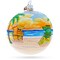 South Beach, Miami, Florida, USA Glass Ball Christmas Ornament 4 Inches